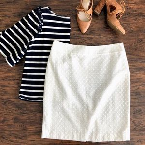 Ann Taylor White Skirt